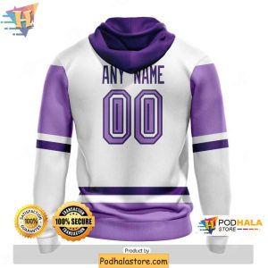 New York Rangers 3D Hoodie Hockey Fights Cancer Customizable Sweatshirt 2