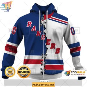 New York Rangers 3D Hoodie Personalized Design for NHL Fans 1