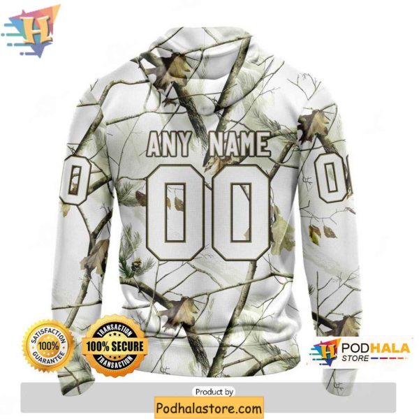 Personalized Anaheim Ducks 3D Hoodie, NHL Winter Hunting Camo Sweatshirt