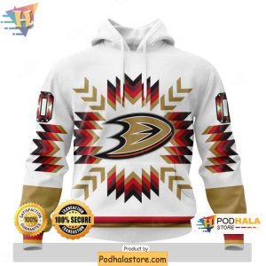 Personalized Anaheim Ducks 3D Hoodie Native Pattern Design Sweatshirt Apparel 1