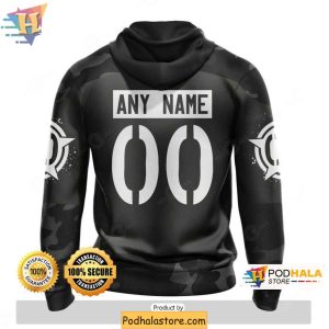 Personalized Anaheim Ducks 3D Hoodie Veterans Day Black Camo NHL Apparel 2