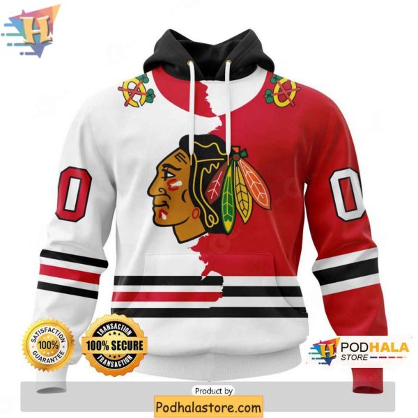 Personalized Chicago Blackhawks Hoodie, 3D Design for NHL Fans