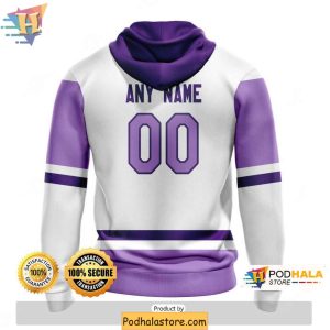 Personalized Colorado Avalanche 3D Hoodie NHL Cancer Awareness Apparel 2