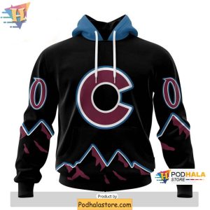 Personalized Colorado Avalanche Hoodie NHL Team 3D Blackout Design 1