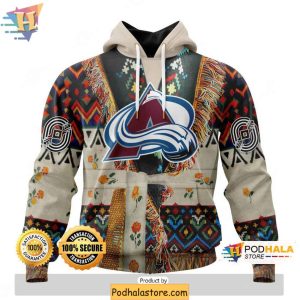 Personalized Colorado Avalanche Hoodie Native Inspired 3D NHL Apparel 1