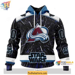 Personalized Colorado Avalanche Hoodie Star Wars Design Sweatshirt 3D 1