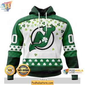 Personalized New Jersey Devils 3D Hoodie for NHL Fans and St Patrick Day 1