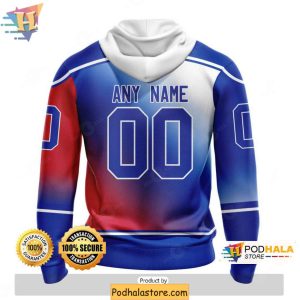 Personalized New York Rangers Hoodie 3D Gradient Style Sweatshirt 2