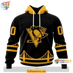 Personalized Pittsburgh Penguins 3D Hoodie Fan Apparel Blackout Design 1