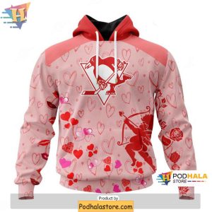 Personalized Pittsburgh Penguins 3D Hoodie for Valentines Day Gift 1