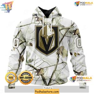 Personalized Vegas Golden Knights 3D Hoodie White Winter Camo Design Style 1