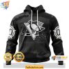 Pittsburgh Penguins 3D Hoodie Custom Black Camouflage Design Veterans Day Apparel