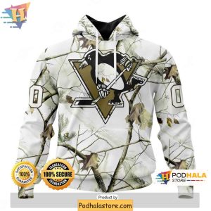 Pittsburgh Penguins 3D Hoodie Custom Winter Camo NHL Apparel 1
