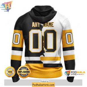 Pittsburgh Penguins 3D Hoodie Personalized NHL Penguins Fan Apparel 2