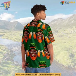 St Patricks Day Leprechaun Hawaiian Shirt Irish Beer Party Style 2