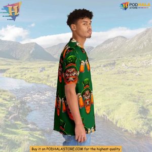 St Patricks Day Leprechaun Hawaiian Shirt Irish Beer Party Style 4