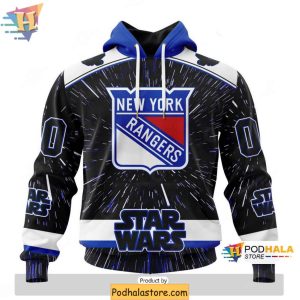 Star Wars NHL Collaboration New York Rangers 3D Hoodie for Fans 1