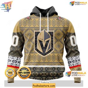 Vegas Golden Knights 3D Hoodie Custom Native Pattern NHL Team Apparel 1