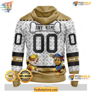 Vegas Golden Knights 3D Hoodie Customizable Paw Patrol Fan Design Sweatshirt 2