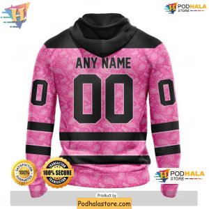 Vegas Golden Knights 3D Hoodie Supporting Breast Cancer Awareness Month 2
