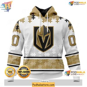 Vegas Golden Knights Autism Awareness 3D Hoodie NHL Supporter Apparel 1