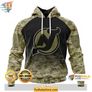 Veterans Day New Jersey Devils 3D Hoodie With Special Camo Design 1