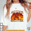 Active Shooter Shirt Basketball Player on Fire Meme, Sports Humor Tee