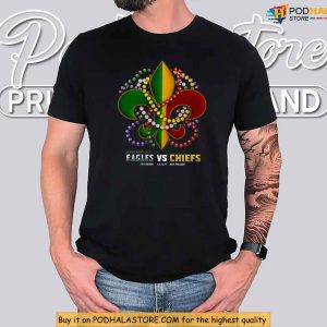 Chiefs Super Bowl Champions Shirt Mardi Gras Super Bowl LIX Football Tee 2