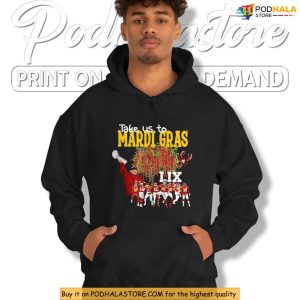 Chiefs Super Bowl Shirt KC Football Victory Mardi Gras Theme Merch 1