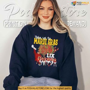 Chiefs Super Bowl Shirt KC Football Victory Mardi Gras Theme Merch 4