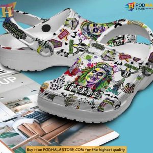Classic Movie Beetlejuice Crocs 80s Horror Fashion Trend Sneakers 2