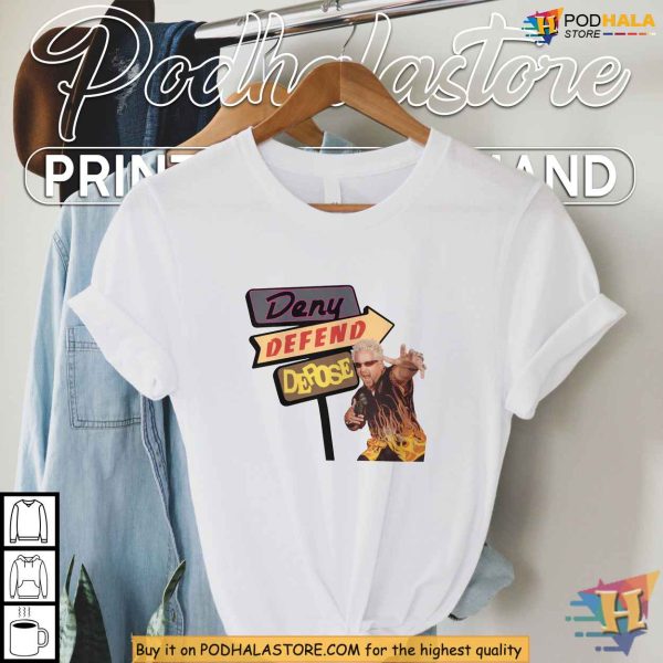 Deny Defend Depose Shirt, Funny Political Meme Tee for Legal Satire Fans