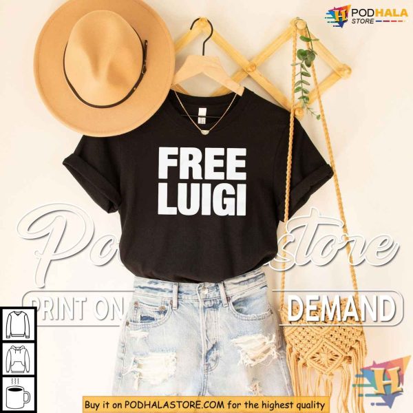 Free Luigi Shirt, Gaming Humor Apparel for Mario Fans and Retro Gamers