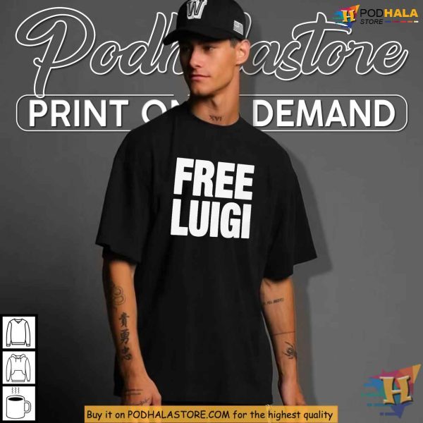 Free Luigi Shirt, Gaming Humor Apparel for Mario Fans and Retro Gamers