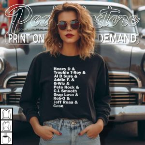 Heavy D T Shirt, Golden Era Hip Hop Tribute with Trouble T Roy Design