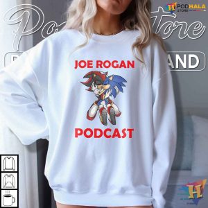 Joe Rogan Podcast Shirt Shadow and Sonic Absurdist Humor Parody Tee 3