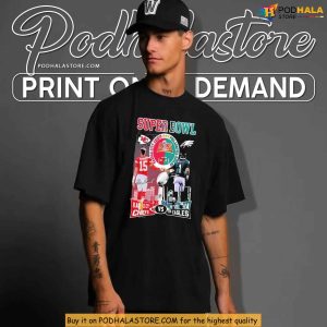 Kansas City Chiefs Philadelphia Eagles Super Bowl 2025 Showdown Shirt 2