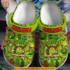 Michelangelo Ninja Turtle Crocs, TMNT Cartoon Clogs for Kids and Adults