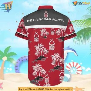 Nottingham Forest Hawaiian Shirt Premier League Football Fan Apparel 3