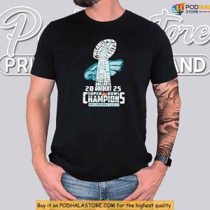 Philadelphia Eagles Shirt, Super Bowl LIX 2025 Champions Commemorative Tee