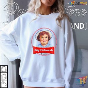 Retro Big Deborah Shirt Satirical Branding Meme Apparel for Snack Lovers 3