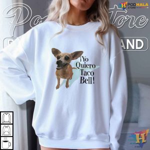 Retro Yo Quiero Taco Bell Shirt Funny Dog Graphic Tee Fast Food Humor 3