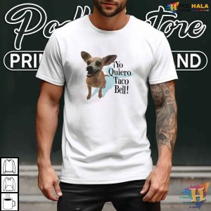 Retro Yo Quiero Taco Bell Shirt Funny Dog Graphic Tee Fast Food Humor 4