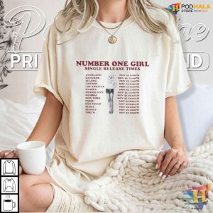 Rose Number One Girl Shirt Global Release Date Tee for Music Fans 2