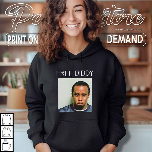 Sean Combs Free Diddy Shirt Hip Hop Streetwear Celebrity Fashion