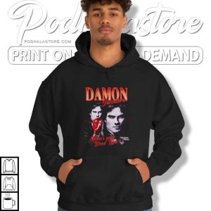 The Vampire Diaries Damon Salvatore Shirt Dark Romance Mystic Falls Tee 3