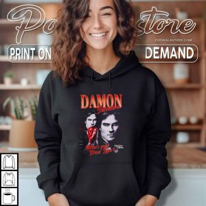 The Vampire Diaries Damon Salvatore Shirt Dark Romance Mystic Falls Tee 4