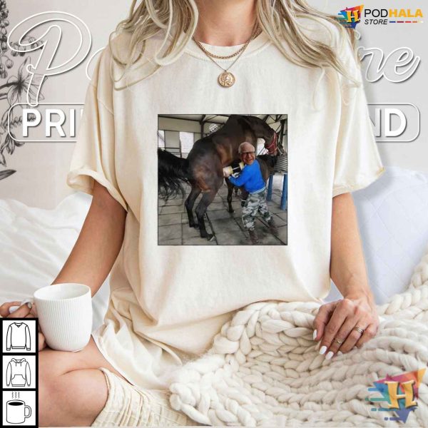 Tim Walz Drank Horse Semen Parody Shirt, Viral Political Satire Fashion
