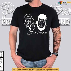 Bunnie Xo Shirt Jelly Roll Couple Sketch Design for Fans and Collectors