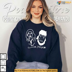 Bunnie Xo Shirt Jelly Roll Couple Sketch Design for Fans and Collectors 4